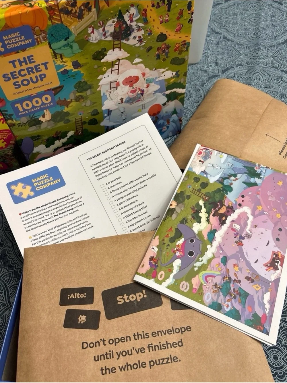 Magic Puzzle Company The Puzzled Patron & Secret Soup 1000 Piece Puzzles